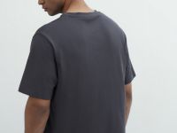 Футболка с текстовым принтом, Серый