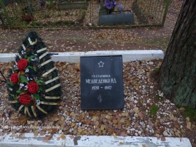 Могила советского воина старшины И.Д.Медведенко