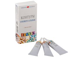 Набор контуров универсальных "Decola" 3*18 мл металлик