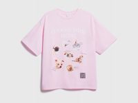 Футболка c AR-принтом для девочек, Розовый