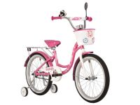 Детский велосипед Novatrack Butterfly 20, год 2023, цвет Розовый