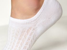 Следки Socks, черные/белые