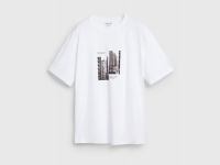 Футболка с принтом, Белый