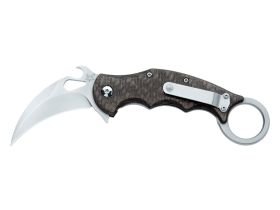 Складной нож Fox IKBS Ball Bearing Karambit, сталь Elmax, рукоять титановый сплав 6Al4V, чёрный