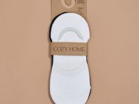 Следки Socks, белые/черные