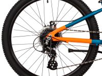 Подростковый велосипед Novatrack Extreme D 24 8sp, год 2025, цвет Зеленый-Синий, ростовка 11