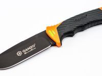 Нож для выживания с огнивом и точилкой Ganzo G8012, черно-оранжевый