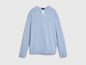 Джемпер с V-вырезом, Голубой