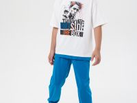 Комплект трикотажный для мальчиков: фуфайка (футболка), брюки