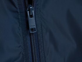 Бомбер с контрастными деталями, Синий