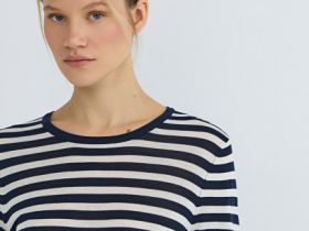 Джемпер с содержанием шёлка, Синий