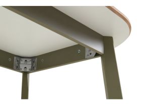 Кухонный стол Овалис 120x80 Коричневый/Оливковый
