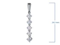 Классическая подвеска из серебра э0612пд05150500_white