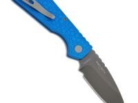 Автоматический нож Pro-Tech Strider PT+ Gridlock, сталь CPM-Cruwear, рукоять алюминий, синий