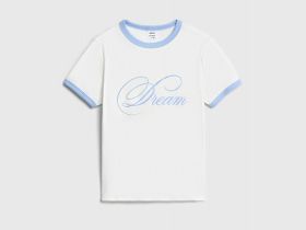 Футболка в рубчик для девочек, Голубой