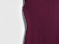 Вязаное платье в рубчик с воротником-стойкой, Фиолетовый