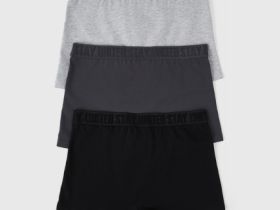 Трусы-боксеры для мальчиков, 3 шт., Серый