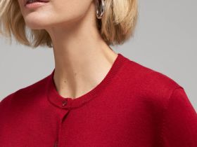 Кардиган прямого кроя с шерстью