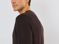 Вязаная футболка из пряжи, Фиолетовый