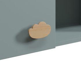 Полка детская Тесси 111x35 Серо-зеленый