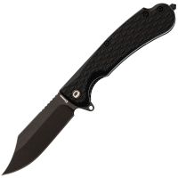 Складной нож Daggerr Powie All Black DL, сталь 8Cr14MoV, рукоять термопластик FRN, черный