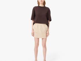 Жаккардовая юбка Lacoste с монограммой