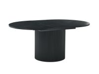 Кухонный стол Дарсел 140x120 раскладной Ясень Черный