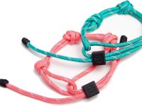 Браслет с узлами розовый