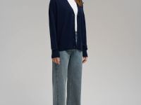 Кардиган свободного кроя с шерстью