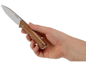 Нож с фиксированным клинком LionSteel B35, сталь Sleipner, рукоять Santos Wood
