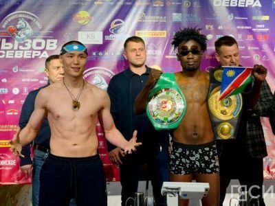 Взвешивание и дуэль взглядов: боксеры турнира «Вызов Севера» продемонстрировали готовность к бою