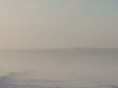 В Усть-Янском районе из-за сильной пурги закрыли проезд по автозимникам