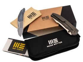 Складной нож WE Knife Ryson, сталь M390, рукоять титан, серый