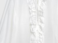 Блузка с рюшами, Белый