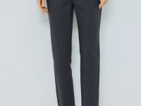 Укороченные брюки из хлопка, Серый