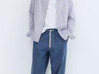 Джинсы джоггеры, Синий