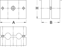Зажим для осей Unior 1639/2 (серебристый)