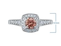 Кольцо из белого золота э0912кц11160500_pink