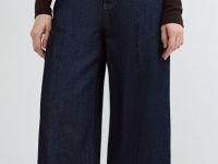 Широкие джинсы с ремнём, Синий