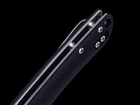 Складной нож Dr.Tech W4224LB, сталь D2, рукоять G10, черный