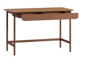 Письменный стол Дорис-3 120x60 Коричневый/Терракотовый