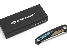 Складной нож With Armour Flint сталь D2, рукоять G10