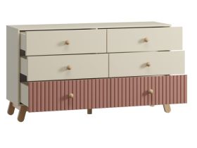 Комод детский Финни 155x86 Розовый
