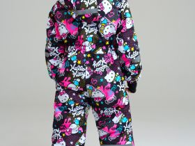 Комбинезон текстильный с полиуретановым покрытием для девочек