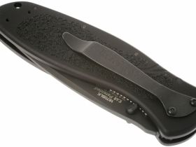 Складной полуавтоматический нож Kershaw Blur All Black, сталь Sandvik 14C28N, рукоять алюминий/Trac-Tec