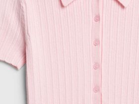 Джемпер с коротким рукавом для девочек, Розовый