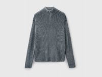 Джемпер с ангорой и шерстью, Серый