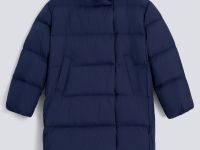 Пуховое стеганое пальто с капюшоном