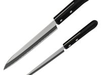 Набор из 2-х кухонных ножей Tojiro Fuji Cutlery TJ-GIFTSET-A, сталь Mo-V, рукоять полипропилен, черный