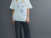 Джинсы Straight с люрексом для девочек, Серый